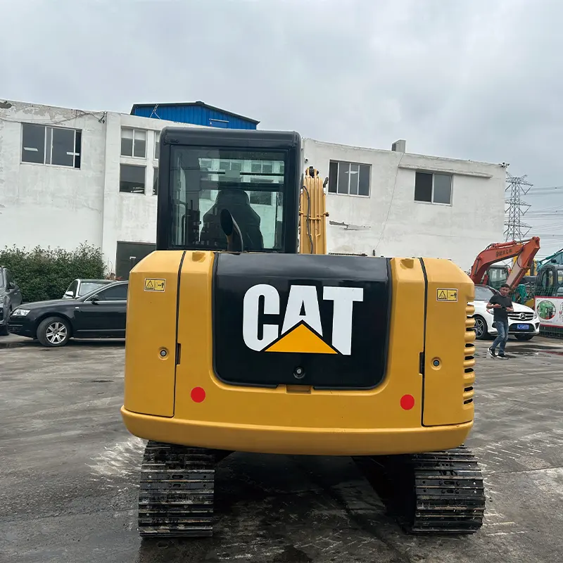 Buen estado, excavadora Caterpillar usada, máquina de construcción de 5 toneladas, excavadora usada Caterpillar 305,5, miniexcavadora