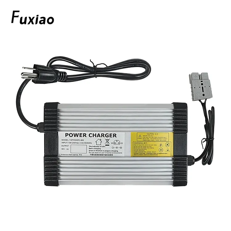 Fuxiao 58.4V 10A 8A 6A 5A 2A ली पो बैटरी चार्जर 48v Lifepo4 बैटरी रिक्शा बैटरी के लिए चार्जर