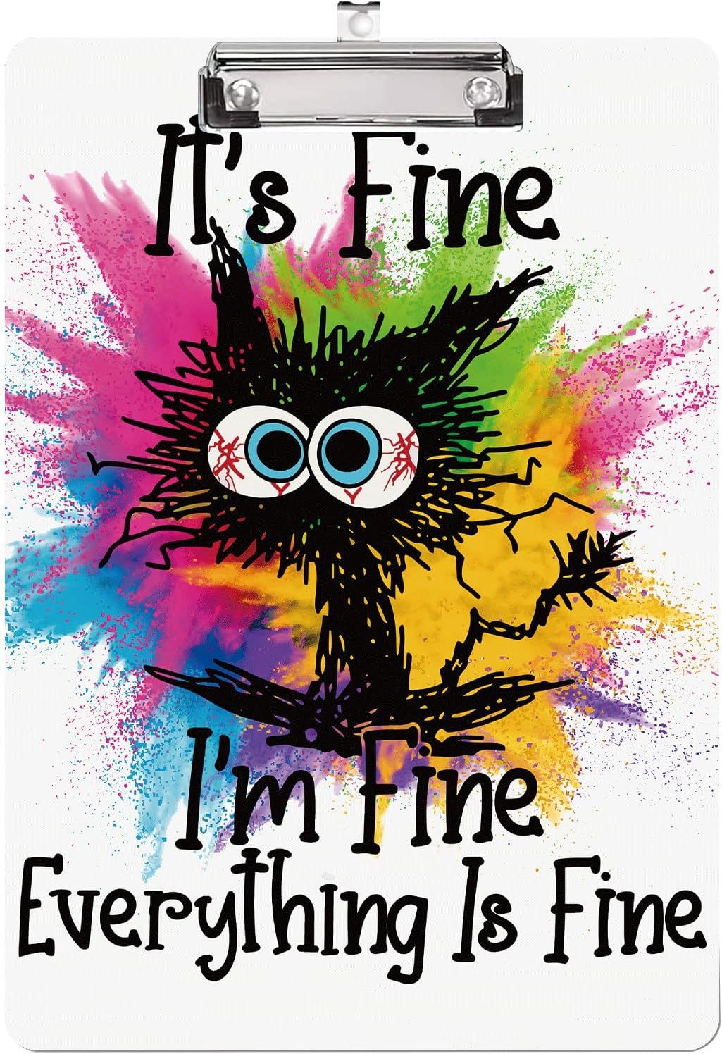 multicoloredEverything is fine-lm fine cat