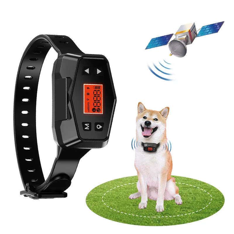 Система забора для собак с GPS, система сдерживания домашних животных, беспроводные перезаряжаемые товары для дрессировки домашних животных, электрическая ограда для собак F800 с ЖК-экраном