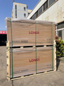 Longi sử dụng nhà 580W 590W bảng điều khiển năng lượng mặt trời 144 tế bào Mono silicon Kép kính năng lượng mặt trời Nhà cung cấp - Product Image 6