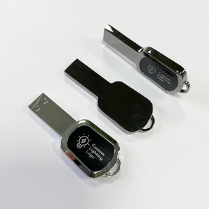 Popular modelo 2025 Metal Usb Flash Memory 32GB Custom Mini Usb con logotipo de luz LED UM261 Pendrive con forma de llave Usb de alta calidad - Product Image 5