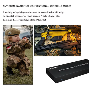 Xput 4K versión 1 en 16 salidas HDMI TV Video Wall Controller 4x4 1080P HD Controlador de pared de video de alta resolución - Product Image 6
