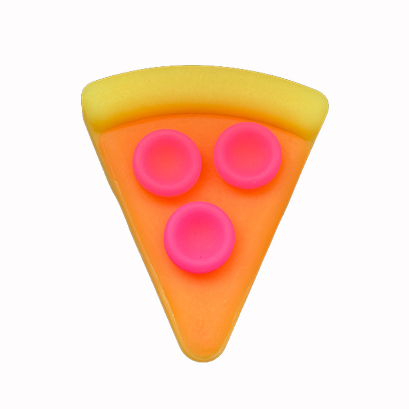 Jouet à presser pizza Tpr-sac jaune-opp