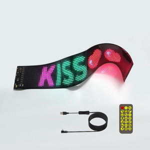 Programmabile a scorrimento RGB segno di colore pubblicità esterna LED bacheca su misura flessibile schermo di visualizzazione - Product Image 1