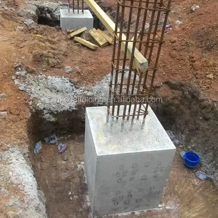Construcción ligera de plástico, columna ajustable, forma cuadrada, a la venta, china