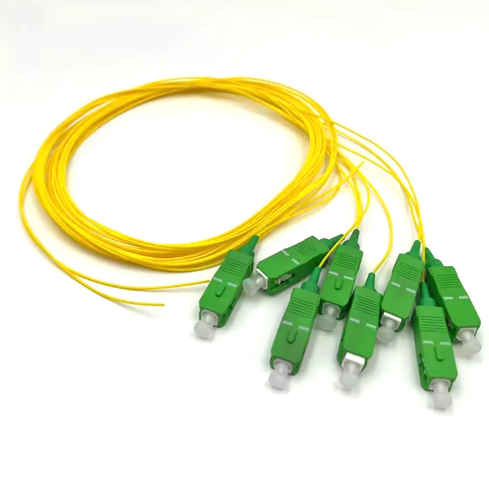 Coleta de fibra óptica de 0,9mm SC APC PVC/LSZH G657A2 Coleta de fibra de 1 metro