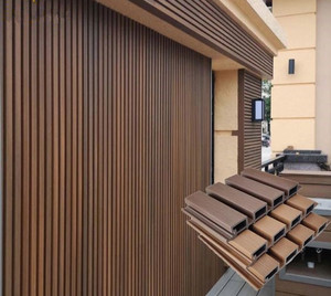 Fabrik preis Direkt verkauf Co-Extrusion Außen verkleidung Holz Kunststoff Verbund werkstoff Außen PVC Wpc Wand paneele