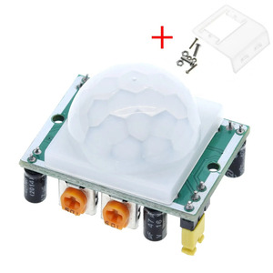 Módulo de Detector de Sensor de movimiento PIR infrarrojo piroeléctrico IR de ajuste de para kits de Raspberry Pi + estuche
