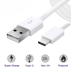 用于S20 S10的高质量1.2M USB Type-C快速充电电缆注10 20兼容打印机原装用于C型USB数据充电