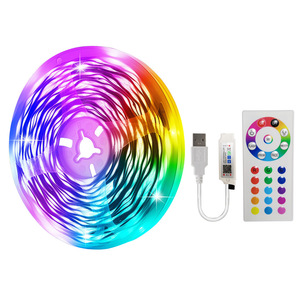 USB RGB Светодиодная лента 8 мм 60 светодиодов 5 В SMD 5050 смарт-приложение для управления Bluetooth гибкая лента Светодиодная лента для компьютера ТВ Backligh - Product Image 1