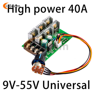 DC9-55V PWM regolatore motore motore pompa regolatore velocità Driver 40A 2000W ad alta velocità regolatore 9V 12V 24V 36V 48V - Product Image 2