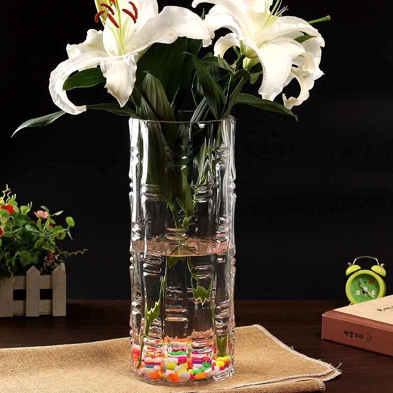 Factory Produced Wholesale Glass Flower Vase for Home Decor