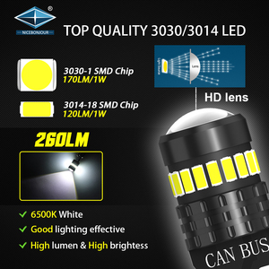 LED T10 T10 194 168 <span class=keywords><strong>3014</strong></span> 18SMD 3030 1SMD Canbus araba LED ampuller 12V 501 T10 LED ampul ışıkları