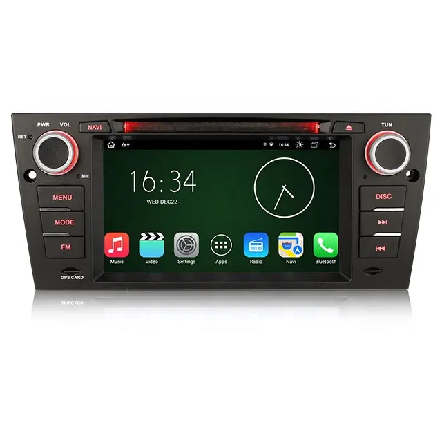 Erisin Es8867d 7 Inch Android 12 Auto Speler Gps Navigatie Voor Bmw E90 E91 E92 E93 M3 Auto Video Muziekspeler