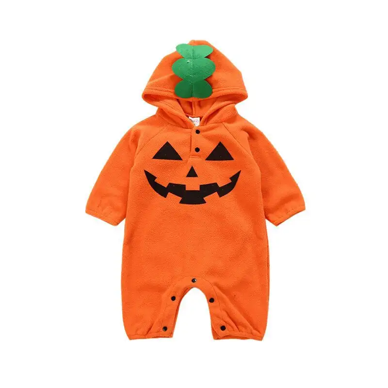 Calabaza de Halloween para niños divertido pequeño monstruo Ha ropa para gatear invierno y otoño bebé pedos bebé Onesie