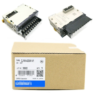 Módulo de entrada analógica de 4 canales para programación PLC en sistemas de automatización industrial y control de procesos Omron - Product Image 1