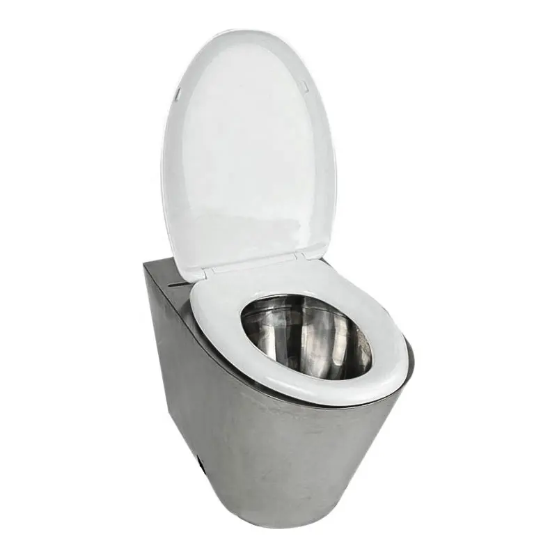 Aço inoxidável banheiro sanitário sifônico nivelar uma peça de vaso sanitário