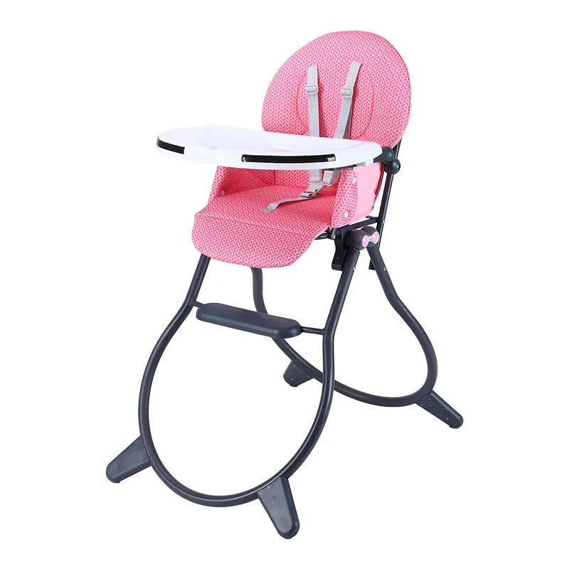 OEM kursi tinggi bayi anak-anak, perlengkapan keamanan tempat makan goyang, bisa disesuaikan untuk anak-anak