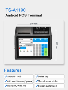 Sistema de punto de venta térmico para impresora, terminal de pago con android, pos, soporte para tableta, caja registradora con código qr, sistemas de impresora pos - Product Image 6