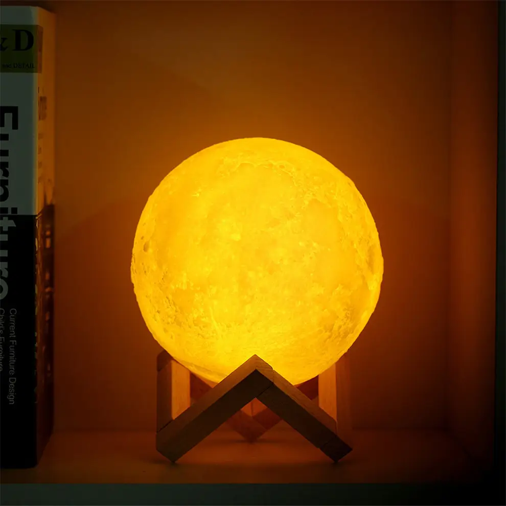 3D printing moon lamp night light gifts birthday tanabata moon light creative moon lamp