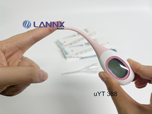 LANNX uYT388ポータブルデジタル獣医電子温度計獣医温度計動物用メモリ機能Termometero - Product Image 3