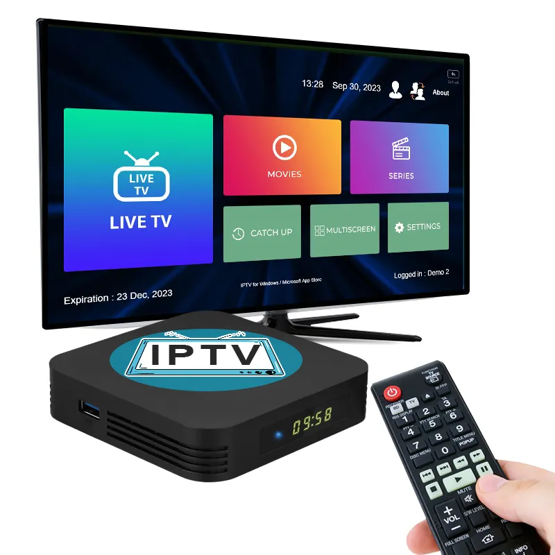 IPTV 4K M3U Smart Android TV Box Test 24h Allemagne Europe Iptv Revendeur Panel