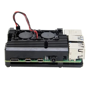 Aluminum <strong>Case</strong> for <strong>Raspberry</strong> <strong>Pi</strong> <strong>3</strong> 4 with Cooling Fan Heatsink Cover Passive Cooling - Product Image 2