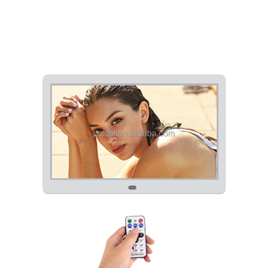 10 inch IPS LED Khung ảnh kỹ thuật số với HD hiển thị, auto-xoay, chơi hình ảnh, video, âm nhạc slideshow với thẻ SD, USB từ xa - Product Image 1