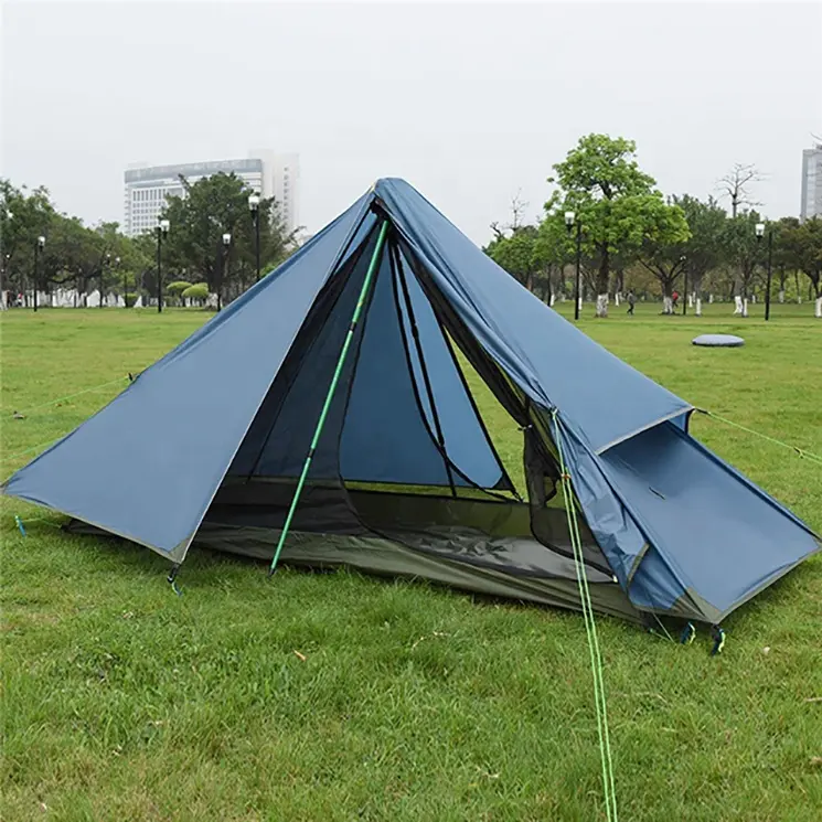 Geertop – sac à dos de camping en nylon ultra-léger équipé d'une tente pyramidale triangulaire