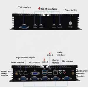 Industrial <strong>Computer</strong> XP Industrial <strong>Computer</strong> Host Fully Enclosed Embedded <strong>Multi</strong> Serial Port I3 I5 I7 Industrial Mini <strong>Computer</strong> - Product Image 5