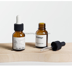 高品质琥珀色玻璃瓶空精油瓶带滴管可再装按摩油和DIY子瓶 - Product Image 6
