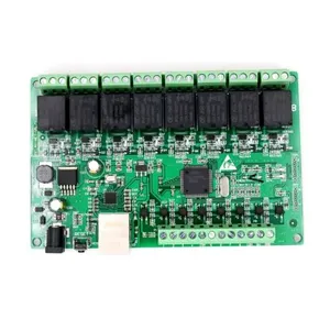 Relé de red de 8 canales IO de 8 vías personalizado Relé web Control dual Ethernet TCP Modbus - Product Image 1