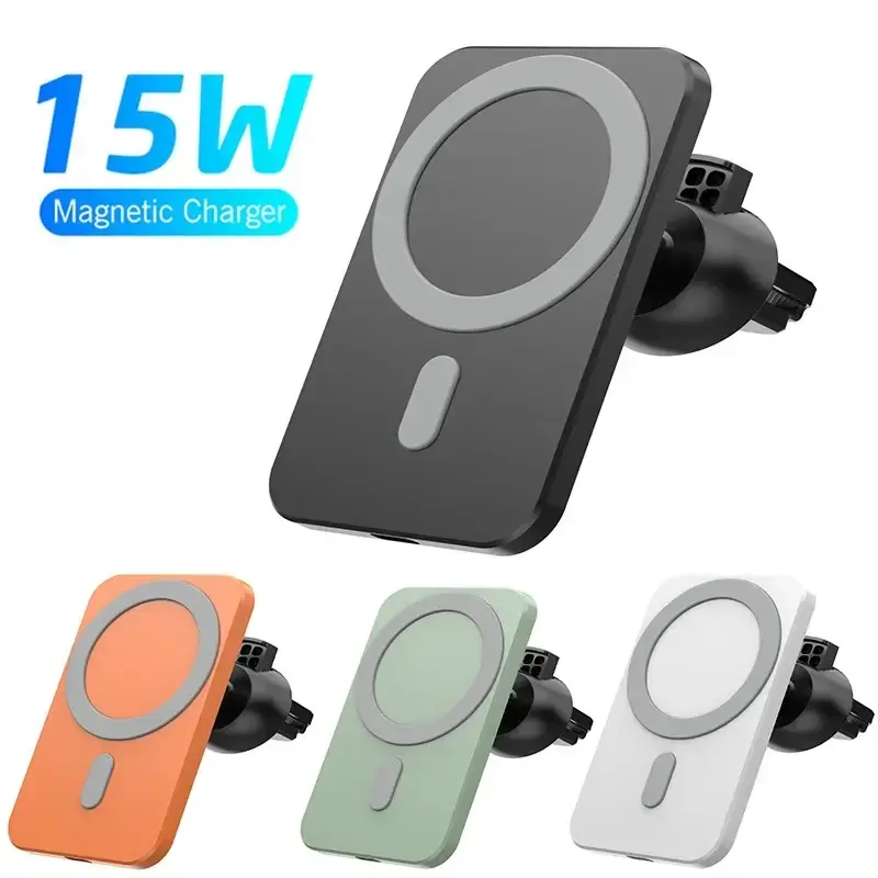 Universale 15w nuovo caricatore magnetico per auto porta telefono magnete caricabatterie Wireless per telefono