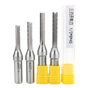 Yingba bền solide Carbide TCT Straight <span class=keywords><strong>Router</strong></span> <span class=keywords><strong>bit</strong></span> 3 sáo thẳng phay Cutter <span class=keywords><strong>Router</strong></span> bits cho gỗ khía chế biến gỗ - Product Image 1