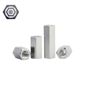 SUS Metric Long Rod Nut <strong>M3</strong> Female Thread Straight Fitting Hex Rod Connector for Furniture Electronics Parts Hex <strong>Coupling</strong> Nut - Product Image 6