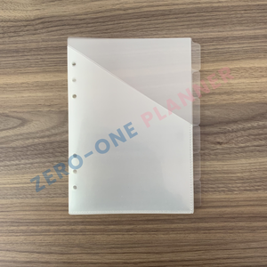 Custom A5 clear PP Tab Divider with Pocket Design Plastic Refill Index Pages Custom 6 Sheets Planner Divider with clear Tab - Product Image 4