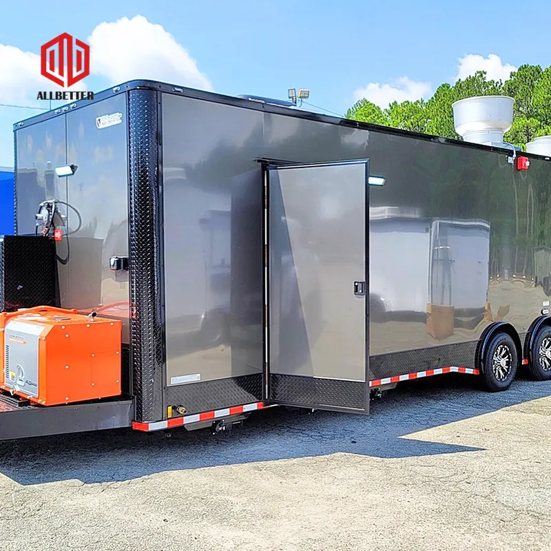 Camion mobile de nourriture de restaurant de camion de Tacos de chariots de restauration rapide de taille faite sur commande avec entièrement équipé