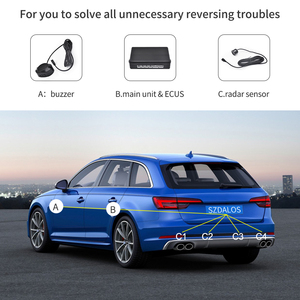 Kit de Sensor de aparcamiento para coche de 12V y 22mm, 4 sensores universales, zumbador, radar de respaldo inverso, sistema de sonda indicadora de alerta de sonido - Product Image 5