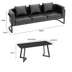 Gỗ Hiện Đại sofa bàn ghế kết hợp cho thương mại cafe nhà hàng phương Tây cho âm nhạc-ăn uống Bar Bistro thịt nướng cửa hàng rõ ràng - Product Image 4