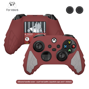 Süper İndirimli kırmızı silikon kaymaz Xbox PC uyumlu oyun konsolu için ergonomik tasarım yumuşak koruyucu kılıf - Product Image 5