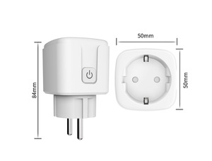 Enchufe inteligente EU zigbee3.0 Enchufe europeo conectado a la puerta de enlace inteligente Control de voz con relé Medición de 16A - Product Image 6