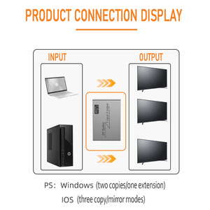 4K @ 60Hz DisplayPort Splitter DP1.2 1 a 3 puertos DP divisor para computadora 3 * Monitor DP