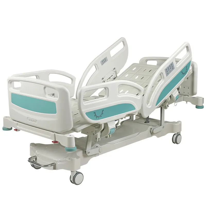 مستشفى الرعاية المنزلية سرير طبي مع المرحاض للطي الكهربائية العمود سرير العناية المركزة مع مقياس قائمة معدات المستشفيات