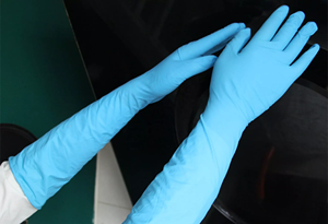 Гинекологические длинные манжеты, медицинские нитриловые латексные перчатки длиной 16 дюймов - Product Image 5