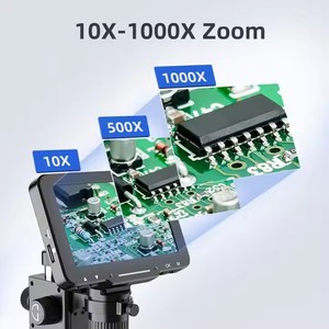 Microscopio con zoom digital LP050 EOC con pantalla monocular LCD óptica de 5MP, fuente de luz LED, Monitor Industrial, cámara de precio - Product Image 5