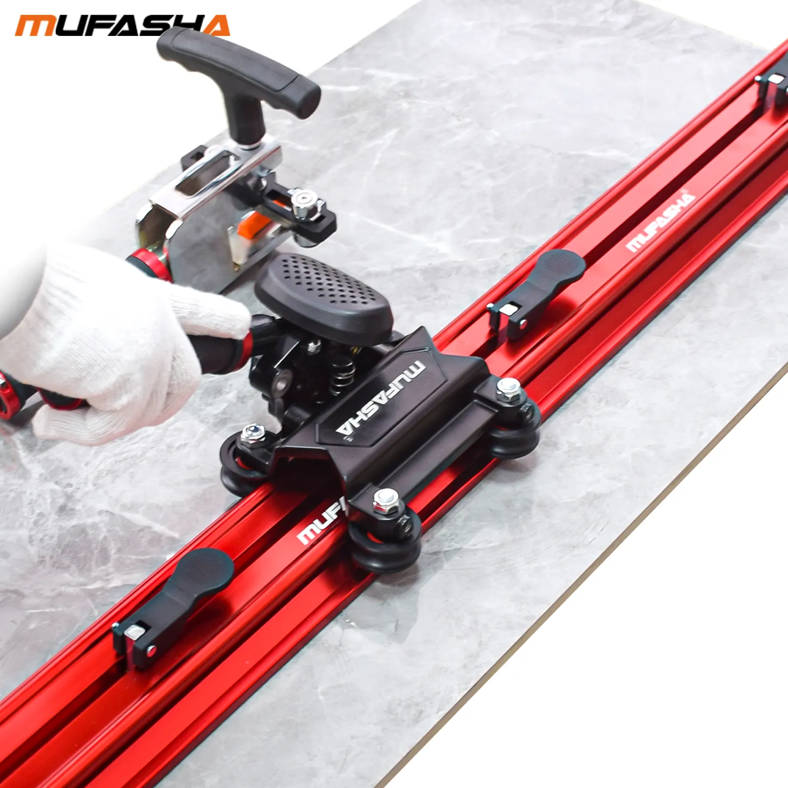 Mufasha ML3200 Cortador manual portátil de azulejos 3200mm, lâmina de corte profissional com três lâminas, faca de corte manual para lajes