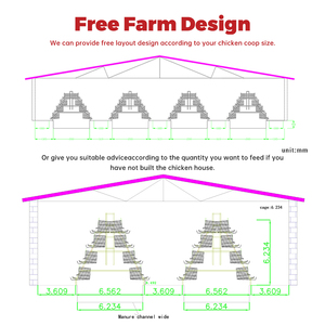96/120/128/160 Chim Hai Lớp Gà Lồng 3/4 Tầng Gia Cầm Nuôi 500 Gà Pin Trứng Lớp Gà Lồng Cho Đẻ Gà - Product Image 6