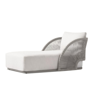 Khu nghỉ mát khách sạn Patio không thấm nước mây hồ bơi ngoài trời đồ nội thất đi văng vườn giường bãi biển sunbed wicker Chaise phòng chờ - Product Image 4