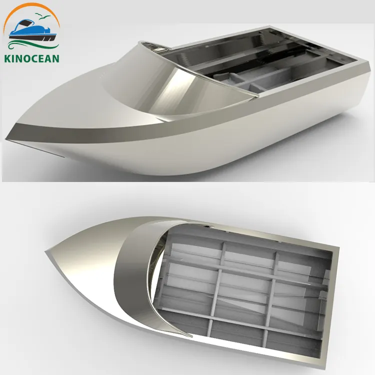 KinOcean New Flat Bottom Jet Ski Tunnel Hull Aluminum Jon Boats For Sale
